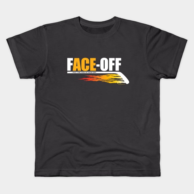 Hockey Face-Off Ace Kids T-Shirt by eBrushDesign